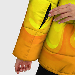 Куртка зимняя женская Яичница глазунья, цвет: 3D-черный — фото 2