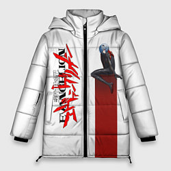 Куртка зимняя женская EVANGELION ПИЛОТ EVA, цвет: 3D-светло-серый