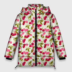 Куртка зимняя женская Спелая вишня, цвет: 3D-светло-серый