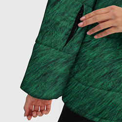 Куртка зимняя женская Изумрудный мех, цвет: 3D-черный — фото 2