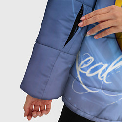 Куртка зимняя женская FC РЕАЛ МАДРИД, цвет: 3D-светло-серый — фото 2