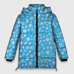 Куртка зимняя женская Смех Санты, цвет: 3D-черный