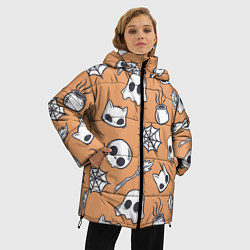 Куртка зимняя женская Праздничные шалости, цвет: 3D-черный — фото 2
