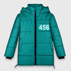 Куртка зимняя женская Игра в кальмара 456, цвет: 3D-светло-серый