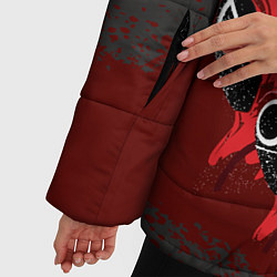 Куртка зимняя женская Игра в кальмара: Арт, цвет: 3D-черный — фото 2