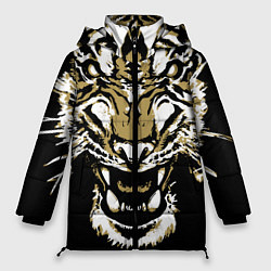 Куртка зимняя женская Рычание джунглей, цвет: 3D-черный