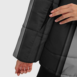 Куртка зимняя женская Ретро полосы, цвет: 3D-черный — фото 2