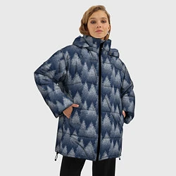 Куртка зимняя женская Еловый Лес, цвет: 3D-светло-серый — фото 2