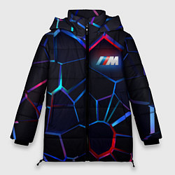 Куртка зимняя женская BMW SPORT 3D плиты, цвет: 3D-черный