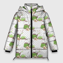 Женская зимняя куртка Зеленый чай