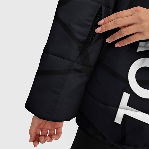 Женская зимняя куртка Toyota 3D плиты / 3D-Светло-серый – фото 5