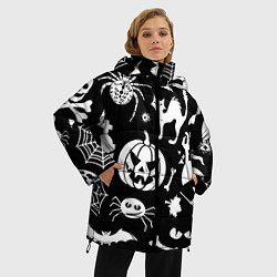 Куртка зимняя женская Микс, цвет: 3D-черный — фото 2