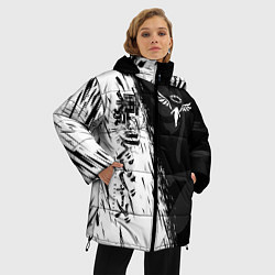 Куртка зимняя женская ТОКИЙСКИЕ МСТИТЕЛИ WALHALLA КЛАН, цвет: 3D-светло-серый — фото 2