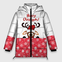 Женская зимняя куртка Оленёнок Merry Christmas