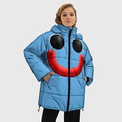 Куртка зимняя женская Huggy Waggy smile, цвет: 3D-черный — фото 2