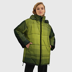 Куртка зимняя женская Милитари мозаика, цвет: 3D-черный — фото 2