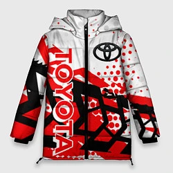 Куртка зимняя женская Toyota Тойота, цвет: 3D-черный