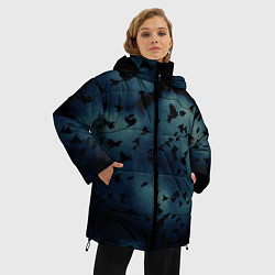 Куртка зимняя женская Flock of birds, цвет: 3D-черный — фото 2