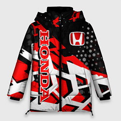 Куртка зимняя женская Honda Хонда, цвет: 3D-черный