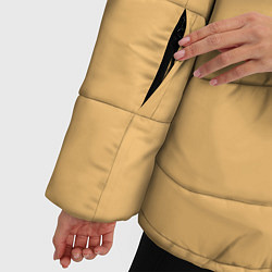 Куртка зимняя женская Песочный, цвет: 3D-черный — фото 2