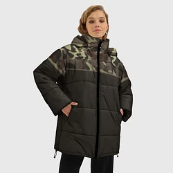 Куртка зимняя женская Камуфляж 3 0, цвет: 3D-черный — фото 2