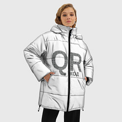 Куртка зимняя женская Самый нужный QR код, цвет: 3D-черный — фото 2