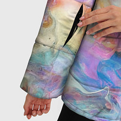 Куртка зимняя женская Радужное небо, цвет: 3D-черный — фото 2