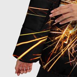 Куртка зимняя женская Фейерверк души, цвет: 3D-черный — фото 2