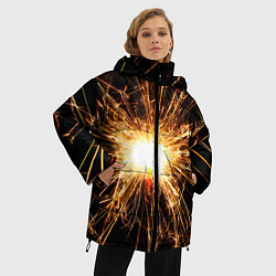 Куртка зимняя женская Фейерверк души, цвет: 3D-светло-серый — фото 2