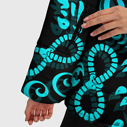Куртка зимняя женская ТАТУ ТОКЙСКИЕ МСТИТЕЛИ НЕОН, цвет: 3D-светло-серый — фото 2