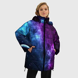 Куртка зимняя женская NEON GALAXY НЕОНОВЫЙ КОСМОС, цвет: 3D-черный — фото 2