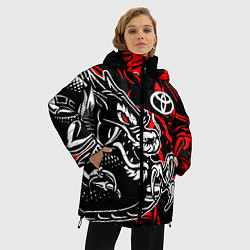 Куртка зимняя женская TOYOTA DRAGON ТОЙОТА ДРАКОН, цвет: 3D-светло-серый — фото 2