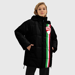 Куртка зимняя женская DUCATI MOTOCYCLE ITALY LINE, цвет: 3D-светло-серый — фото 2