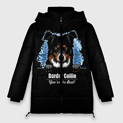 Куртка зимняя женская Бордер-Колли Border-Collie, цвет: 3D-светло-серый