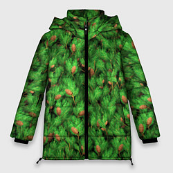 Куртка зимняя женская Ёлки-иголки, цвет: 3D-светло-серый