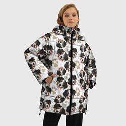 Куртка зимняя женская Зенненхунд Бернский, цвет: 3D-светло-серый — фото 2