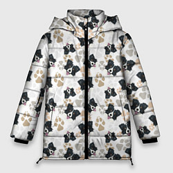 Куртка зимняя женская Бордер Колли, цвет: 3D-светло-серый