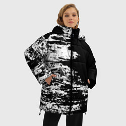 Куртка зимняя женская Abstraction pattern 2022 vanguard, цвет: 3D-светло-серый — фото 2