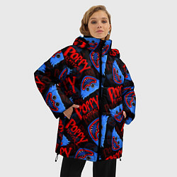 Куртка зимняя женская POPPY PLAYTIME ПОППИ ПЛЕЙТАЙМ ХАГГИ ВАГГИ HUGGY WU, цвет: 3D-черный — фото 2
