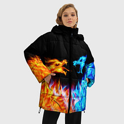 Куртка зимняя женская FIRE DRAGONS ОГНЕННЫЕ ДРАКОНЫ, цвет: 3D-черный — фото 2