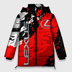 Куртка зимняя женская LEXUS ЛЕКСУС БРЫЗГИ ГРАНЖ, цвет: 3D-красный