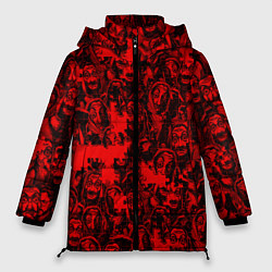 Куртка зимняя женская LA CASA DE PAPEL RED CODE PATTERN, цвет: 3D-черный