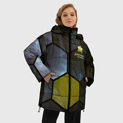 Куртка зимняя женская JWST space cell theme, цвет: 3D-красный — фото 2