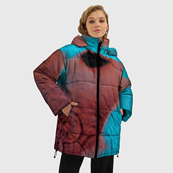 Куртка зимняя женская Meddle - Pink Floyd, цвет: 3D-красный — фото 2