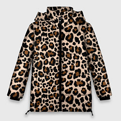 Куртка зимняя женская Леопардовые Пятна, цвет: 3D-черный