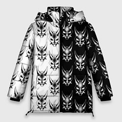 Куртка зимняя женская GENSHIN IMPACT XIAO MASK ГЕНШИН ИМПАКТ СЯО МАСКА, цвет: 3D-светло-серый