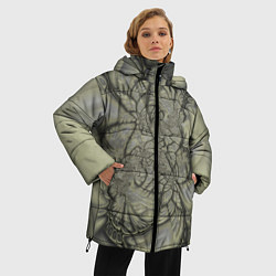 Куртка зимняя женская Коллекция Journey Сквозь лабиринт 285-1-2, цвет: 3D-светло-серый — фото 2