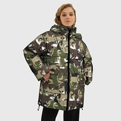 Куртка зимняя женская Камуфляж из Собак Camouflage, цвет: 3D-светло-серый — фото 2