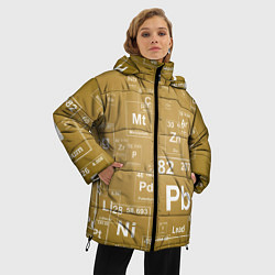 Куртка зимняя женская Pb - таблица Менделеева, цвет: 3D-светло-серый — фото 2