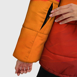 Куртка зимняя женская Акварельная Феерия, цвет: 3D-красный — фото 2